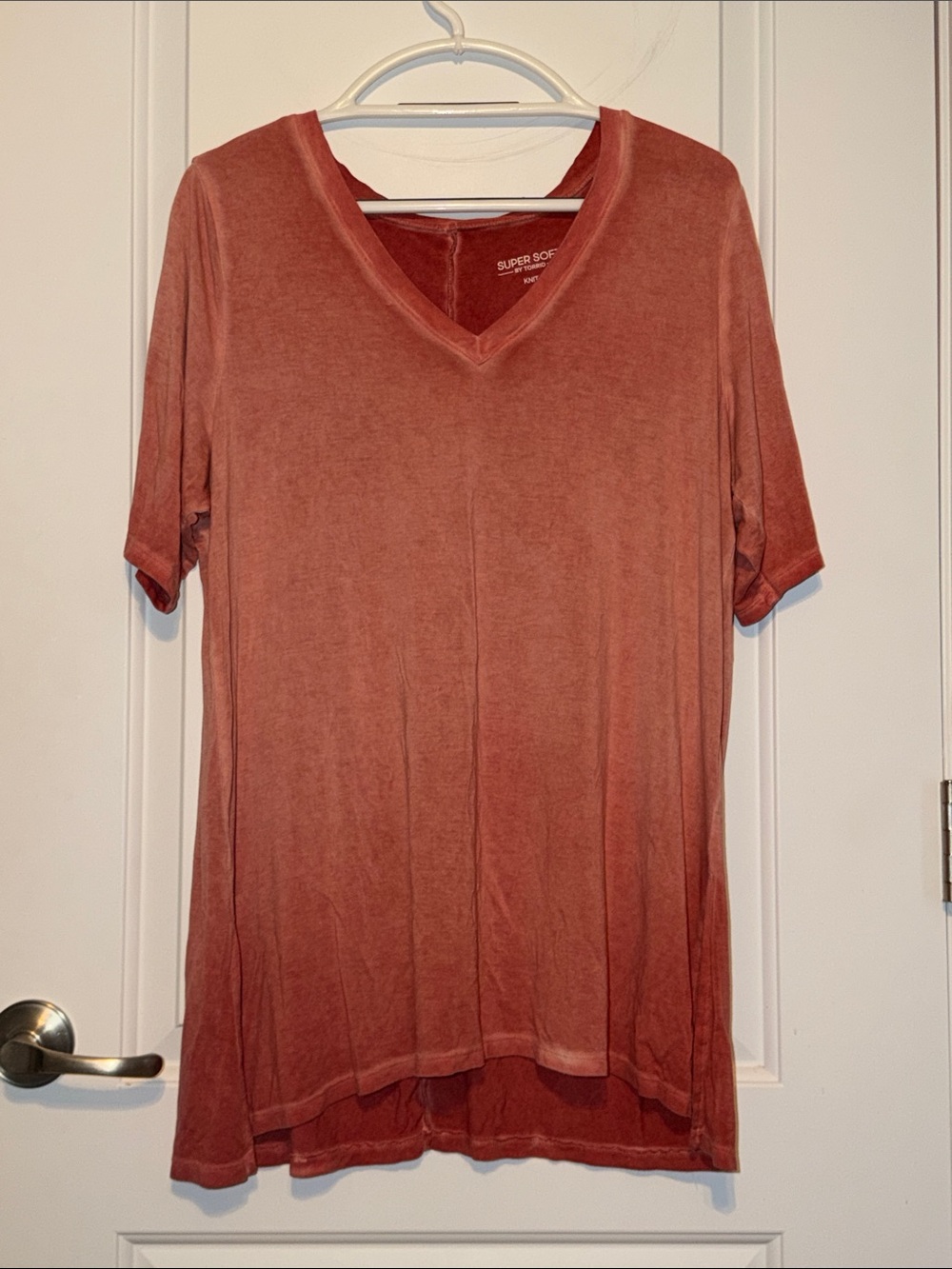 torrid Rust V-Neck Short Sleeve Tee